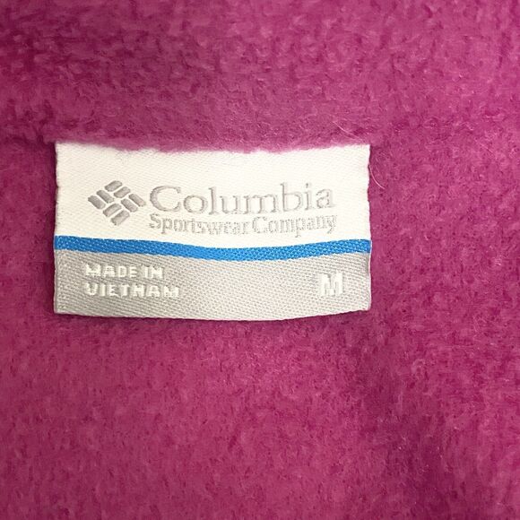 Columbia Womens Full Zip Fleece Jacket Breast Cancer Awareness Pink Size Medium - Picture 8 of 9